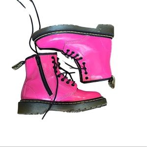 Doc martens pink girl boots size 12